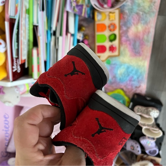 Toddler Jordan 5 retro university red black and white - Picture 4 of 4